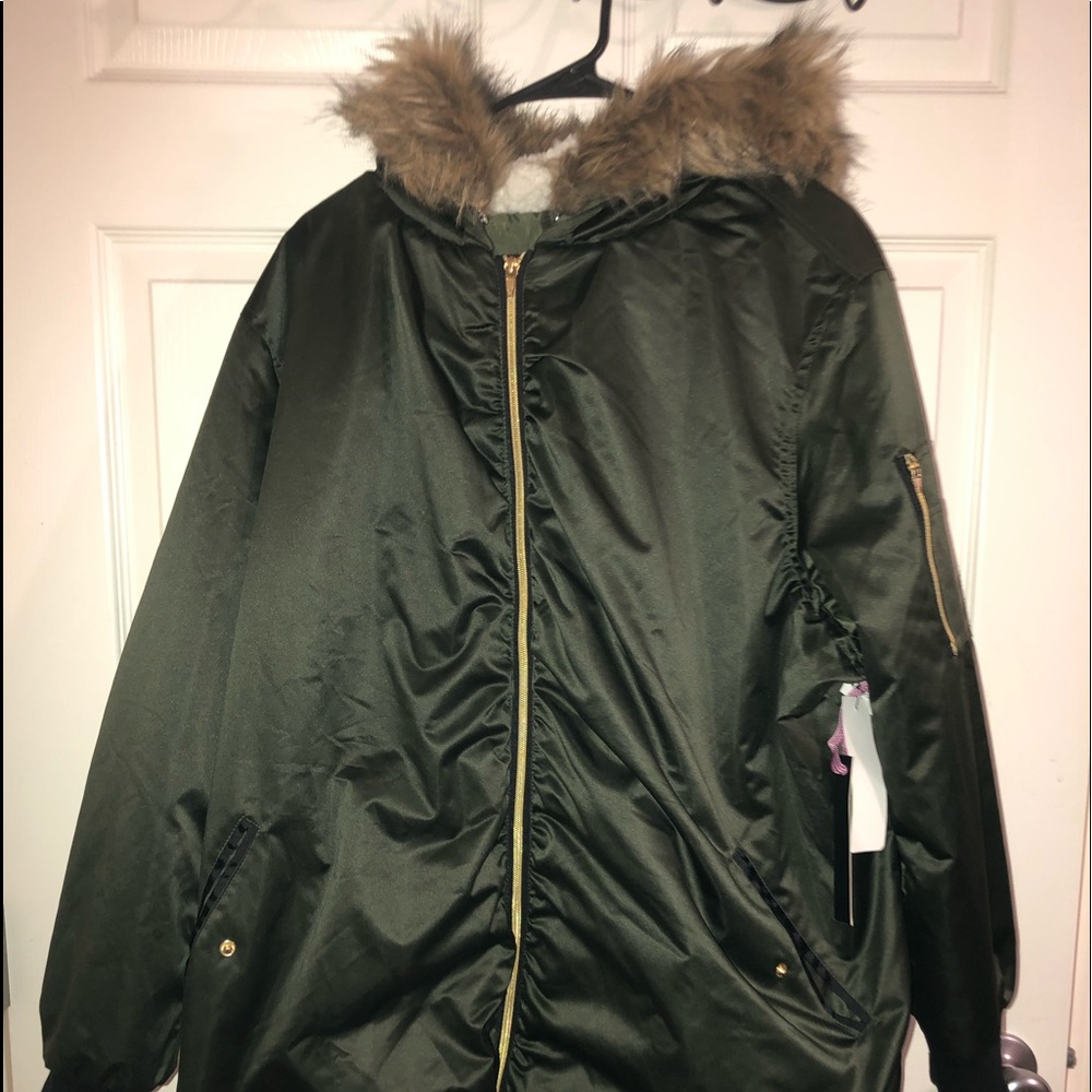 Army Green Winter Coat.